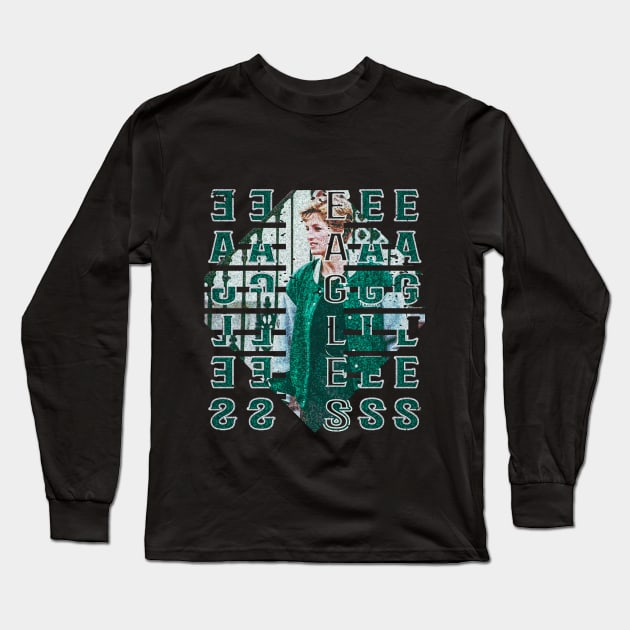 eagles fan princess diana philadelphia eagles Long Sleeve T-Shirt by nowsadmahi